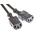 RS PRO IEC C13 x 2 Socket to Type G UK Plug Power Cord, 2.5m