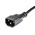 RS PRO IEC C13 x 2 Socket to IEC C14 Plug Power Cord, 3m