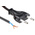 Orbitec Straight IEC C7 Plug to Unterminated Power Cord, 2m