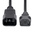 StarTech.com Straight IEC C13 Socket to Straight IEC C14 Plug Power Cord, 1m