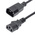 StarTech.com Straight IEC C13 Socket to Straight IEC C14 Plug Power Cord, 1m