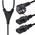 StarTech.com Right Angle CEE 7/7 Plug to Straight IEC C13 Socket Power Cord, 2m