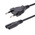 StarTech.com Straight CEE 7/16 Plug to Straight IEC C7 Socket Power Cord, 1m