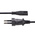 StarTech.com Straight CEE 7/16 Plug to Straight IEC C7 Socket Power Cord, 1m