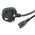 StarTech.com Right Angle CEE 7/7 Plug to Straight IEC C13 Socket Power Cord, 1m