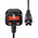 StarTech.com Right Angle Type G UK Plug to Straight IEC C5 Socket Power Cord, 2m