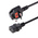 StarTech.com Right Angle CEE 7/7 Plug to Straight IEC C13 Socket Power Cord, 2m