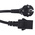 RS PRO IEC C19 Socket to CEE 7/7 Plug Power Cord, 2m