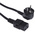 RS PRO IEC C19 Socket to CEE 7/7 Plug Power Cord, 2m