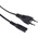 RS PRO IEC C7 Socket to Type C Europlug Plug Power Cord, 1.8m