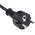 RS PRO Straight IEC C13 Socket to Straight CEE 7/7 Plug Power Cable Assembly, 2.5m
