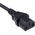 RS PRO Straight IEC C13 Socket to Straight CEE 7/7 Plug Power Cable Assembly, 2.5m