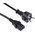 RS PRO Straight IEC C13 Socket to Straight CEE 7/7 Plug Power Cable Assembly, 2.5m