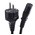 RS PRO IEC C13 Socket to CEE 7/7 Plug Power Cord, 1m