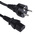 RS PRO IEC C13 Socket to CEE 7/7 Plug Power Cord, 1m