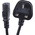 RS PRO IEC C13 Socket to Type G UK Plug Power Cord, 2.5m