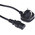 RS PRO IEC C13 Socket to Type G UK Plug Power Cord, 2.5m