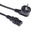 RS PRO IEC C13 Socket to Type F German Plug Power Cord, 2.5m