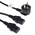 RS PRO IEC C13 x 2 Socket to CEE 7/7 Plug Power Cord, 2.5m