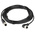 RS PRO Right Angle Female 4 way M12 to Straight Male 4 way M12 Sensor Actuator Cable, 5m