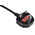 RS PRO IEC C17 Socket to Type G UK Plug Power Cord, 2m