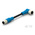 TE Connectivity Right Angle Female; Male 5 way M12 to Straight 5 way M12 Sensor Actuator Cable, 1m