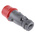 Legrand, HYPRA IP44 Red Cable Mount 3P+N+E Industrial Power Plug, Rated At 32.0A, 415.0 V