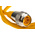 Turck Straight Male 4 way 7/8 in Circular to Straight Female 4 way 7/8 in Circular Sensor Actuator Cable, 1m