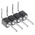 Preci-Dip Right Angle Through Hole Pin Header, 4 Contact(s), 2.54mm Pitch, 1 Row(s), Unshrouded