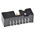 Hirose HIF3FC Series Straight Through Hole PCB Header, 14 Contact(s), 2.54mm Pitch, 2 Row(s), Shrouded