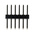 Digilent Through Hole Pin Header, 6 Contact(s), Unshrouded
