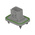 TE Connectivity 2-23781 Series Vertical Panel Mount PCB Header, 8 Contact(s), 6mm Pitch, 2 Row(s), Shrouded