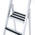 Zarges Aluminium 5 steps Step Ladder, 1.33m platform height, 2.15m open length