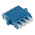RS PRO LC to LC Single Mode Duplex Fibre Optic Adapter, 0.1dB Insertion Loss
