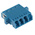 RS PRO LC to LC Single Mode Duplex Fibre Optic Adapter, 0.1dB Insertion Loss