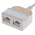 RS PRO 2-Port RJ45 T-Adapter, Cat5, Unshielded