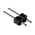 RS PRO Straight Through Hole Pin Header, 2 Contact(s), 2.54mm Pitch, 1 Row(s), Unshrouded