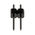 RS PRO Straight Through Hole Pin Header, 2 Contact(s), 2.54mm Pitch, 1 Row(s), Unshrouded