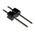 RS PRO Straight Through Hole Pin Header, 2 Contact(s), 2.54mm Pitch, 1 Row(s), Unshrouded