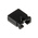 RS PRO Shorting Link Female Straight Black Open Top 2 Way 1 Row 2.54mm Pitch