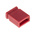 RS PRO Shorting Link Female Straight Red Closed Top 2 Way 1 Row 2.54mm Pitch