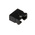 RS PRO Shorting Link Female Straight Black Open Top 2 Way 1 Row 2.54mm Pitch
