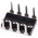 TE Connectivity Shunt Black DIP Switch 8 Way 4 Row 2.54mm Pitch