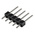 RS PRO Straight Through Hole Pin Header, 5 Contact(s), 2.54mm Pitch, 1 Row(s), Unshrouded