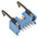 TE Connectivity AMP-LATCH Series Straight Through Hole PCB Header, 10 Contact(s), 2.54mm Pitch, 2 Row(s), Shrouded