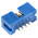TE Connectivity AMP-LATCH Series Straight Through Hole PCB Header, 10 Contact(s), 2.54mm Pitch, 2 Row(s), Shrouded