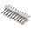 TE Connectivity MTA-100 Series Straight Through Hole Pin Header, 10 Contact(s), 2.54mm Pitch, 1 Row(s), Unshrouded