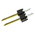 Molex C-Grid III Series Straight Through Hole Pin Header, 2 Contact(s), 2.54mm Pitch, 1 Row(s), Unshrouded