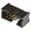 TE Connectivity AMP-LATCH Series, 2.54mm Pitch, 10 Way 2 Row Shrouded Straight PCB Header, Through Hole
