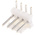 TE Connectivity MTA-100 Series Right Angle Through Hole Pin Header, 4 Contact(s), 2.54mm Pitch, 1 Row(s), Unshrouded